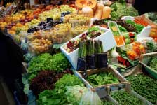 fruits et légumes marché
